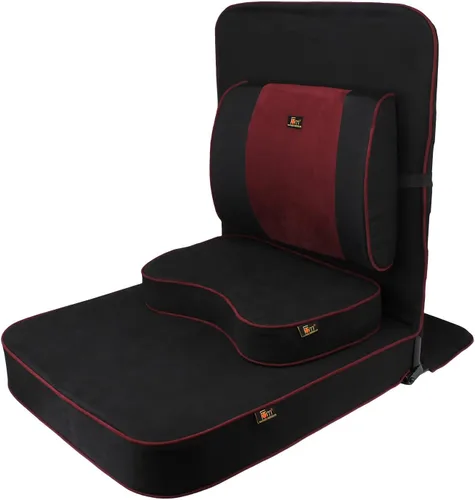 Friends of Meditation Silla de meditación extra grande | Silla de piso con soporte de respaldo | Sillas de yoga para adultos | Silla plegable