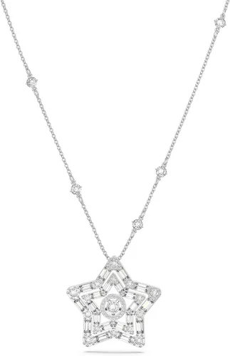 SWAROVSKI Stella Necklace, Earrings, and Bracelet Crystal Jewelry Collection, Rhodium & Rose Gold Tone Finish