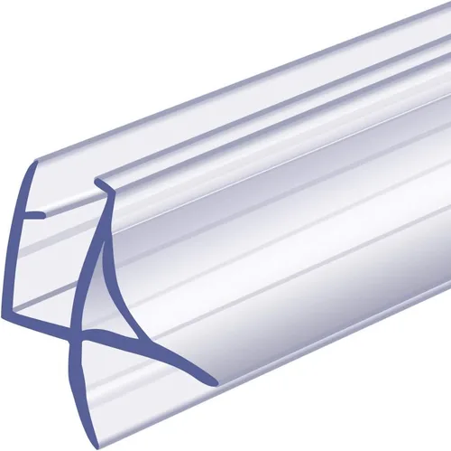 Miniatura 4 de Sello inferior de puerta de cristal, tira impermeable cortable para vidrio de 1/4 de pulgada, 27.5 pulgadas de longitud, puerta de ducha