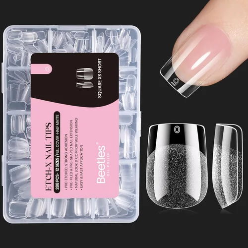 Miniatura 24 de beetles Gel Polish Kit de pegamento para uñas acrílicas, cepillo 5 en 1 súper fuerte, pegamento de gel y esmalte, requiere lámpara LED, regalo