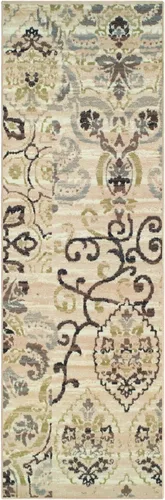 Superior Alfombra de pasillo de interior, respaldo de yute, perfecta para entrada, oficina, salón/comedor, dormitorio, cocina, suelo de madera, Beige