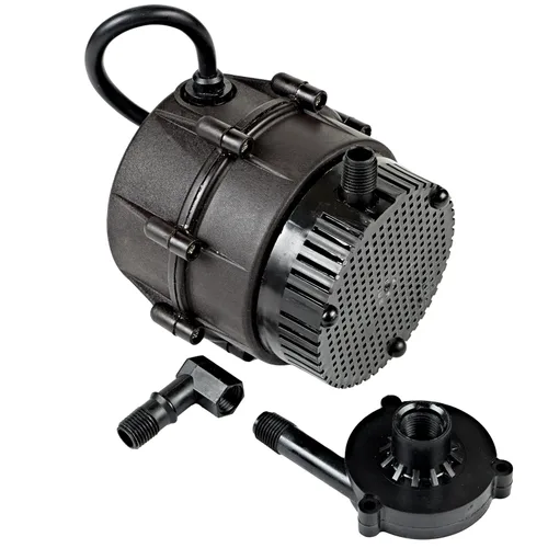 Little Giant "NO KORODE" 115 voltios, 1/150 HP, 210 GPH NK-1 Bomba centrífuga sumergible de ácido suave, álcalis y agua dura, negra, 526003