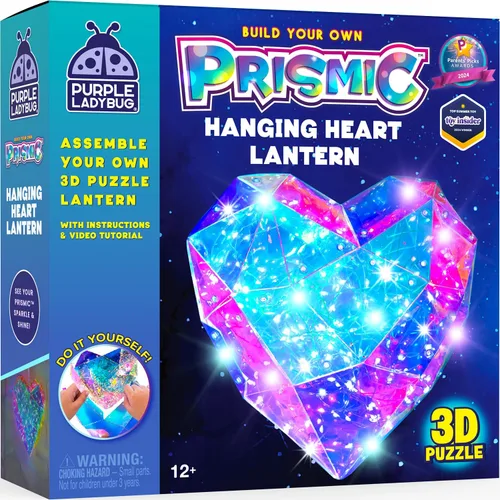 Kit de luz nocturna de bricolaje para niñas, rompecabezas de corazón 3D, regalos para niñas de 8, 9, 10 a 12 años, regalo de cumpleaños para niños