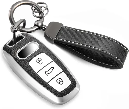 Miniatura 53 de para Cadillac - Funda para llavero con cuerda trenzada metálica, funda suave mejorada para 2020 en adelante CT4 CT5 CT6 XTS XT4 XT5 ATS, etc.