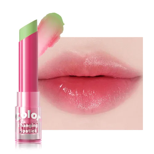 Miniatura 19 de BINGBRUSH PH Mood Peach - Juego de pintalabios que cambian de color, bálsamo labial y brillo de larga duración (03# Coral Kiss, 1 unidad