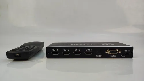 Miniatura 3 de Controlador de pared de video, 4K x 2K HD sin costuras Procesador profesional con entrada HDMI+DVI+RS232, salida HDMI de 4 vías y SPDIF Pantalla