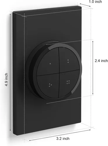 Miniatura 4 de Philips Hue (1) Interruptor de luz de esfera negra con (2) bombillas LED Smart 85W BR30, luz blanca y cambio de color ambiental de color, 1200 LM