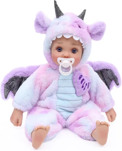 Miniatura 17 de Muñecas de bebé, muñeca de 18 pulgadas de gran tamaño, muñeca de bebé realista, cuerpo suave y lindo, muñeca de bebé de la vida real con accesorios