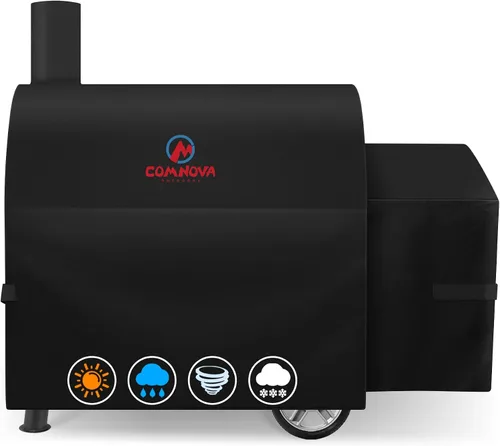 Miniatura 12 de Comnova Cubierta de Parrilla para Char Griller de 3 Quemadores de Combustible Dual – Cubierta de Ahumador 600D para Char Griller, Cubierta