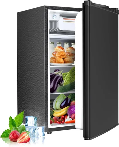 Miniatura 9 de Electactic Refrigerador compacto de 2.56 pies cúbicos con puerta individual reversible, NEGRO