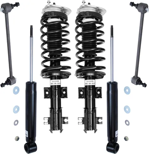 Miniatura 12 de Detroit Axle - Kit de puntales delanteros de 6 piezas para Ford Escape 2014-2019, 2 puntales y muelles helicoidales, 2 enlaces de barra