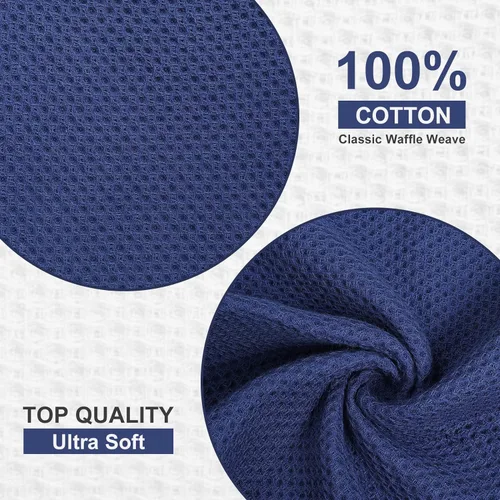 Miniatura 379 de Kitinjoy - Paños de cocina de 100 % algodón, tela de tejido gofrado, paño de limpieza ultrasuave, absorbente y de secado rápido. Beige