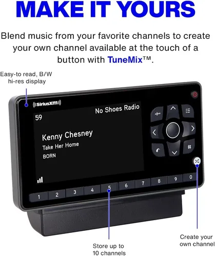 Miniatura 5 de SiriusXM SXEZR1V1 Onyx EZR Radio Satelital con Kit de Vehículo - Disfruta de SiriusXM en tu Sistema de Audio de Coche Existente y Más con Esta Radio