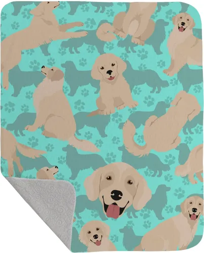 Miniatura 11 de Caroline's Treasures MLM1042LQB Airedale Terrier - Manta acolchada de 50 x 60 pulgadas, diseño de ilustraciones para cama, sofá, suave y ligera