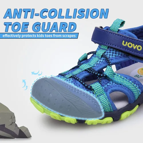 Miniatura 4 de Sandalias para niños, sandalias para niños, senderismo, atléticas, con puntera cerrada, para verano, playa, al aire libre, zapatos de secado rápido