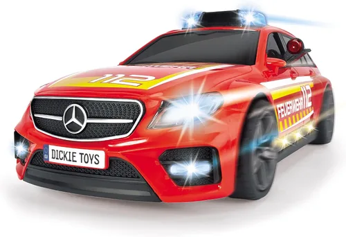 Miniatura 3 de Dickie Toys 203716018ONL Mercedes AMG E43 (11.8 in) - Camión de bomberos motorizado con luz y sonido - para niños a partir de 3 años, individual