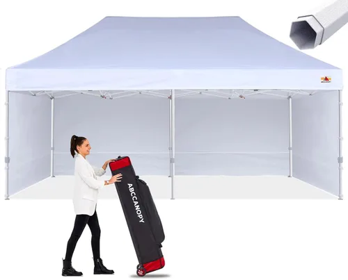 Miniatura 12 de ABCCANOPY - Tienda de campaña con dosel de primera calidad, sombra instantánea comercial, 10 x 15, serie premium, gris