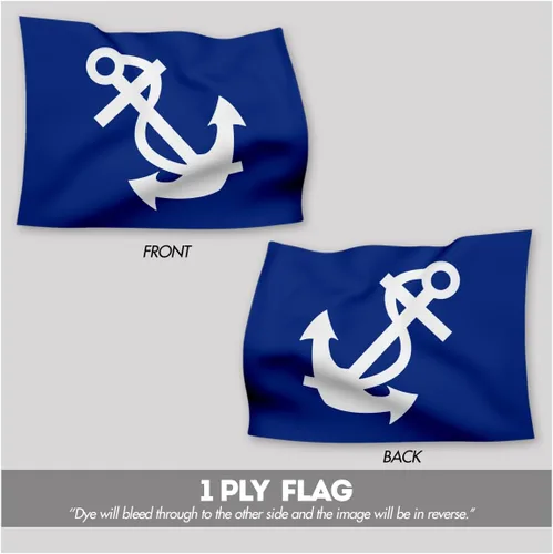 Miniatura 4 de AGAS - Bandera de capitán oficial de puerto, 12 x 18 pulgadas, nailon 200D impreso, bordes de doble costura, encabezado de lona con ojales de latón