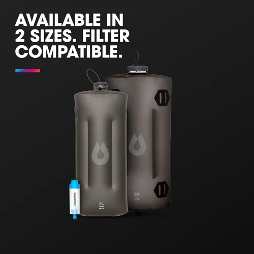 Miniatura 8 de HydraPak Seeker - Almacenamiento de agua plegable para acampar (6 litros), sin BPA y PVC, bolsa de depósito de hidratación, a prueba de fugas