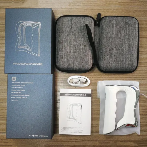 Miniatura 2 de NICHOY Masajeador eléctrico de fascia, músculo raspador Guasha, presión de liberación relajante, pistola facial eléctrica Masaje de micro corriente