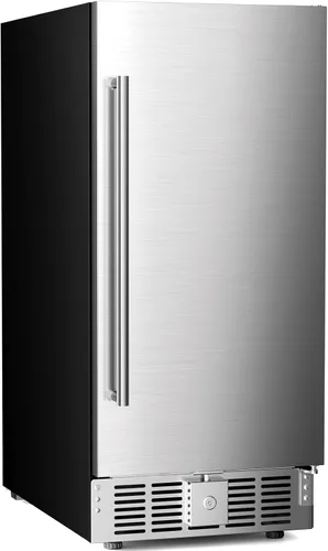 Miniatura 9 de Antarctic Star Refrigerador de bebidas de 24 pulgadas de ancho, mini refrigerador de acero inoxidable con doble cajón, 145 latas para bajo encimera
