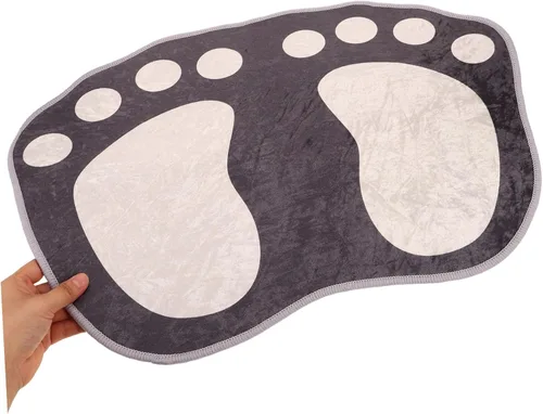 Miniatura 4 de PRETYZOOM Tapete absorbente para pies, tapete de baño, decoración del hogar, dormitorio, tapete antideslizante para el suelo, alfombra de baño