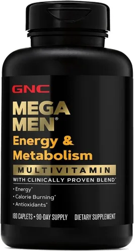 Miniatura 4 de GNC Mega Men Energy & Metabolism Multivitamínico para hombres Antioxidantes y aumento de calorías quema 180