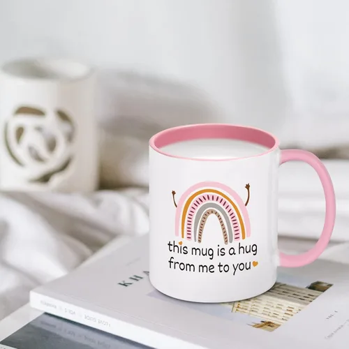 Miniatura 2 de Cabtnca Taza de abrazo de amistad – This Mug Is A Hug From Me To You – Regalo inspirador de aliento para mujeres, mejor amiga, mamá, compañera