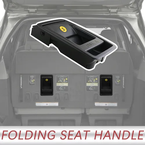 Miniatura 2 de TQPONLY Asa de liberación de cierre de asiento plegable Compatible con Toyota Sienna 11-20 Reemplaza 75220 72909-08011 (Negro)