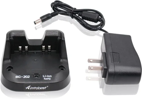 BC-202 Cargador rápido compatible con ICOM ID-31 ID-31A ID-31E ID-51 ID-51A ID-51E ID-52 ID-52A ID-52E IC-705 IP-100H IP-503H IP-501H Radio BP-271