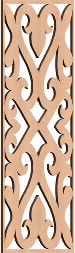 Miniatura 145 de Keene Paneles de pared decorativos de madera con calado, 9 3/8 pulgadas de ancho x 24 3/8 pulgadas de alto x 1/4 de alto, roble rojo rojo (Red Oak)