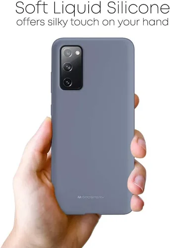 Miniatura 7 de GOOSPERY Funda de silicona líquida compatible con Samsung Galaxy S20FE, suave al tacto, protección de cuerpo completo, a prueba de golpes, con forro