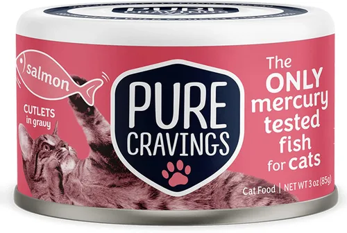 Miniatura 7 de Pure Cravings - Alimento húmedo para gatos en lata, filetes de atún en salsa, 100% probado sin mercurio, pescado húmedo en lata para gatos, sin