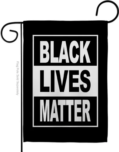 Hecho en Estados Unidos, Black Lives Matter I Cant Breathe BLM Decoración de césped de doble cara Regalo Casa Jardín Patio Banner Revolución