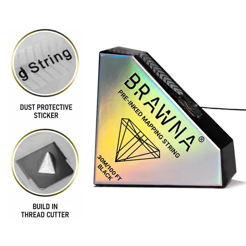 Miniatura 3 de BRAWNA PMU Supplies - Cuerda de mapeo preentintada para microblading y microsombreado de cejas - Cuerda de microblading premium - Herramienta