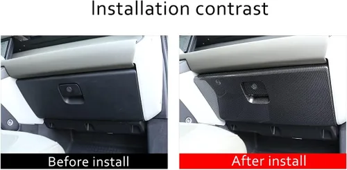 Miniatura 3 de YIWANG Consola central ABS Guantera lateral del pasajero Panel decorativo para Land Rover Defender 110 2020 2021 Accesorios de coche