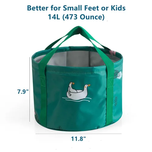Miniatura 2 de Bolsa de baño plegable para pies DoroSun de 14L, bolsa de remojo de pies portátil para pedicura, spa de pies para el hogar, plegable para viajes