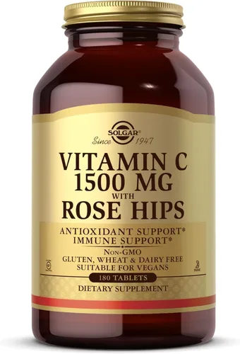Miniatura 6 de Solgar Vitamina C de 1000 mg con escaramujos, 250 tabletas - Antioxidante e inmunológico - Salud general - Apoya la piel y las articulaciones