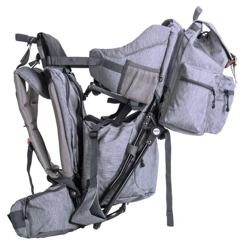 Miniatura 4 de ClevrPlus Urban Explorer - Mochila para bebé, color gris jaspeado