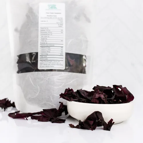Miniatura 2 de Seaweed Kings Dulse Powder - Algas marinas crudas del Atlántico, mini copos, perfectas para aperitivos, condimentos, sopas y ensaladas, 100% puras