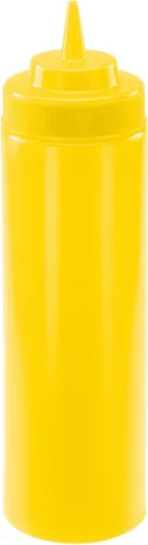 Miniatura 7 de Winco Juego de botellas exprimibles de 6 piezas, 8 onzas, color rojo, mediano