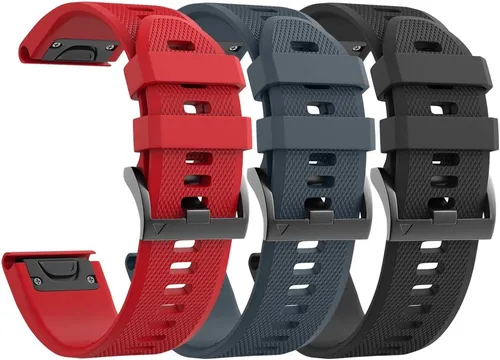 Miniatura 17 de ANCOOL para Banda de reloj Fenix 5/6/7 de 22mm de silicona suave Compatible con Garmin Fenix 5 Plus/6 Pro/8 47mm/7 Pro/Approach S60/S62