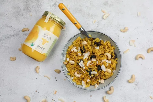Miniatura 6 de Spring Sunrise - Mantequilla clarificada orgánica alimentada con pasto - Mantequilla certificada USDA - Aceite de cocina apto para keto y paleo, sin