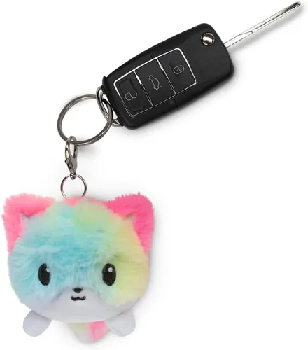 Miniatura 3 de TeeTurtle - Llavero de peluche de zorro - Happy Fuzzy Rainbow Tie-Dye
