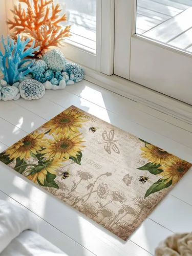Miniatura 2 de Tapete para puerta delantera, antideslizante, absorbente, para entrada, para interiores y exteriores, alfombras pequeñas para interiores