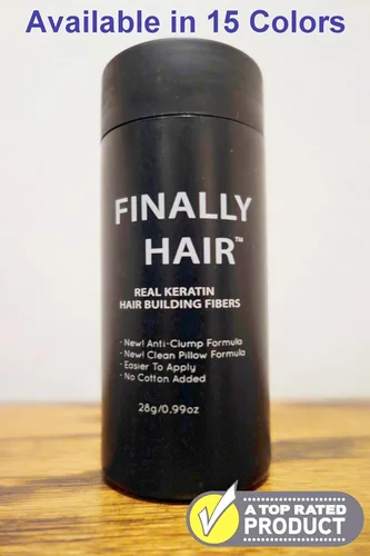 Miniatura 2 de Finally Hair fibras de queratina para la recontrucción del cabello, para el engrosamiento del cabello, corrector de la pérdida de la fibra