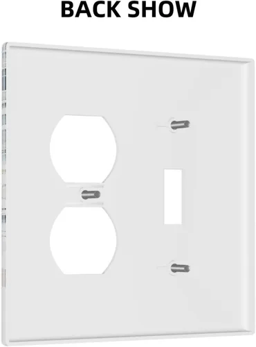 Miniatura 243 de Decorative Outlet Covers Blue Background White Cat Daisy Floral 2-Gang 1-Gang Wall Plate Single Toggle/Rocker Farmhouse Style Light Switch Covers
