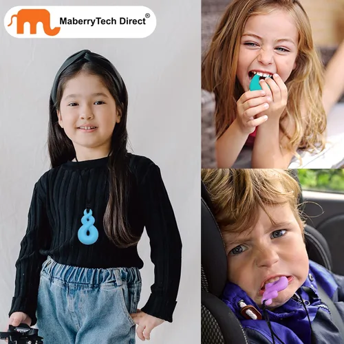 Miniatura 3 de Collar masticable, juguetes sensoriales para niños con autismo, paquete de 10