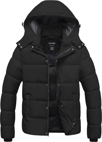 Miniatura 12 de Chaqueta acolchada impermeable para hombre, abrigo de invierno cálido y grueso, chaqueta parka, chaqueta de esquí y snowboard Rojo