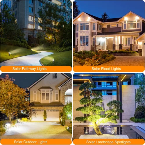 Miniatura 6 de SUNLONG Focos Solares para Exteriores Impermeables Brillantes Luces Solares de Pared LED Luz de Seguridad de Inundación Solar para Bandera Patio